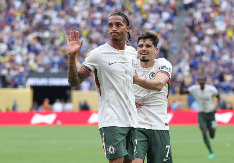 Jo&atilde;o Pedro ap&oacute;s marcar contra o Fluminense pelo Mundial de Clubes em 2025 