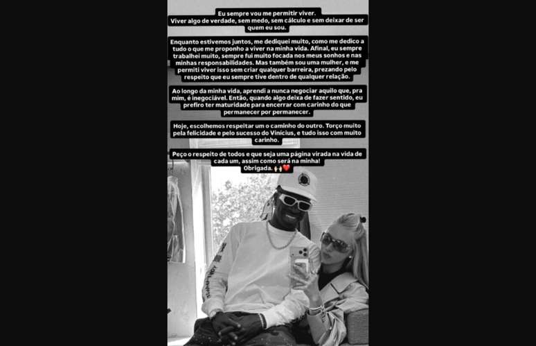 Virginia Fonseca comunica fim do relacionamento com Vini Jr &ndash;