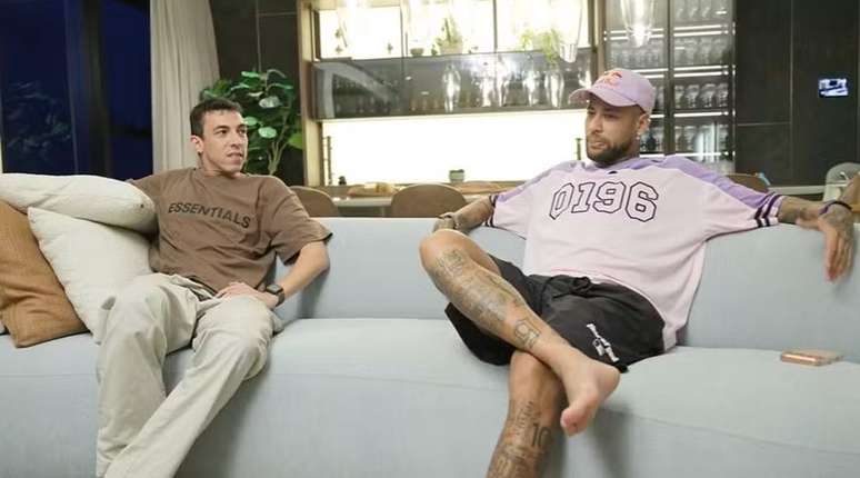 Neymar ao lado do par&ccedil;a Gui Pitta
