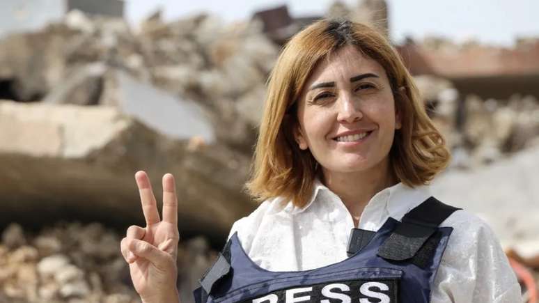 A jornalista Amal Khalil foi morta por Israel no sul do L&iacute;bano.