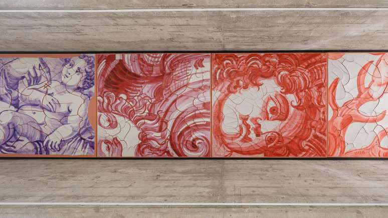 Obras de Adriana Varej&atilde;o no pavilh&atilde;o do Brasil na Bienal de Veneza inspiradas em azulejos portugueses