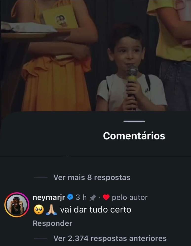 &ldquo;Vai dar tudo certo!&rdquo;, disse Neymar &ndash;