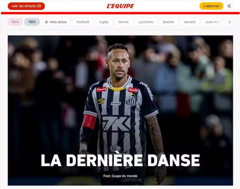 L&rsquo;Equipe comenta convoca&ccedil;&atilde;o do craque brasileiro &ndash;