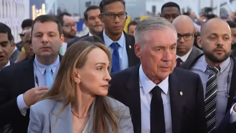 Carlo Ancelotti e a esposa, Mariann Barrena McCla