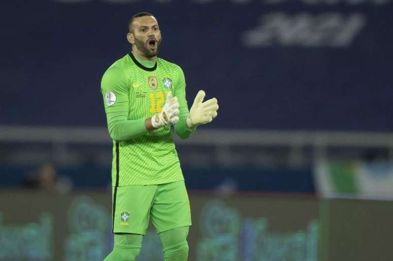Weverton em jogo da Sele&ccedil;&atilde;o Brasileira
