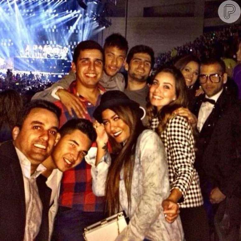 Neymar e amigos no show de Beyonc&eacute; em 2014 &ndash; Foto: Reprodu&ccedil;&atilde;o/Instagram