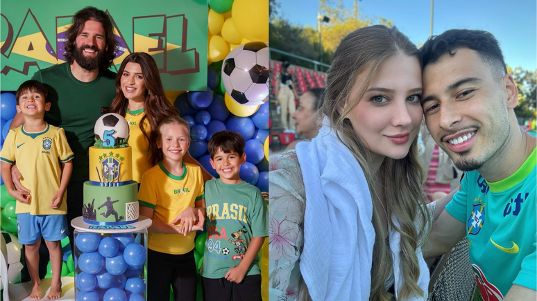Nat&aacute;lia Loewe Becker e Isabella Rousso, esposas de Alison e Gabriel Martinelli, s&atilde;o m&eacute;dicas