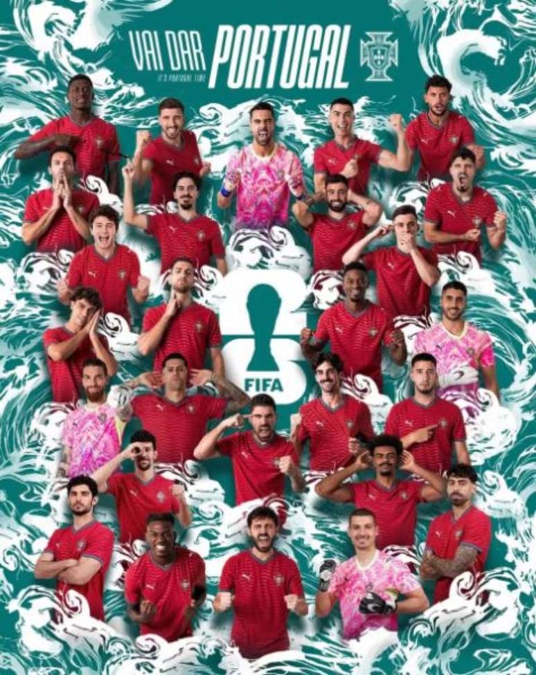 Portugal divulga a lista para a Copa
