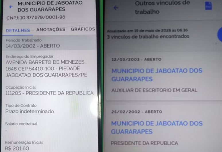 Cargo de presidente da Rep&uacute;blica consta nas carteiras de trabalho das mulheres
