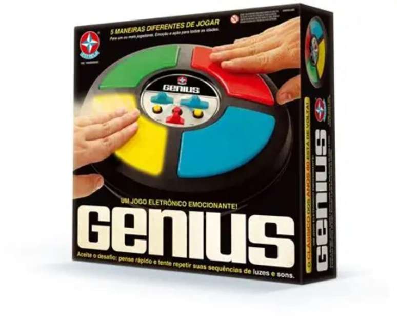 Genius &eacute; um brinquedo eletr&ocirc;nico de mem&oacute;ria que virou febre no Brasil