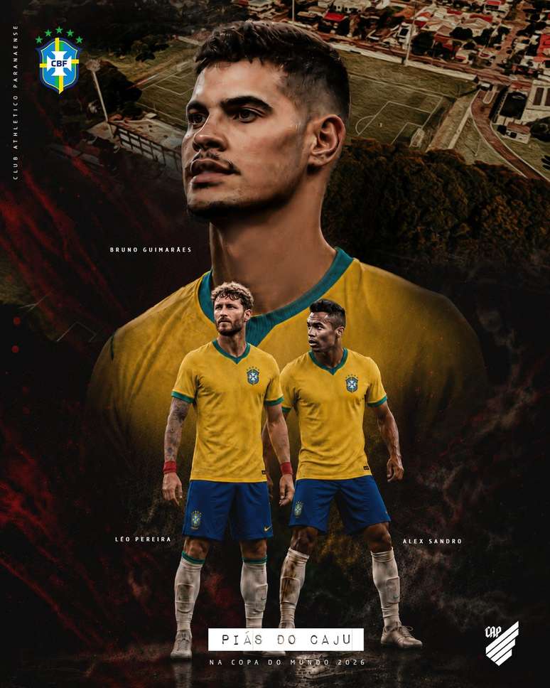 Convocados ligados ao Athletico 