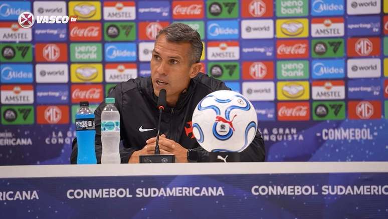 Lazaroni em coletiva ap&oacute;s derrota do Vasco para o Olimpia &ndash;