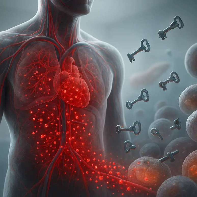 Quando a glicose n&atilde;o entra nas c&eacute;lulas, o corpo fica sem energia e o cansa&ccedil;o aparece.