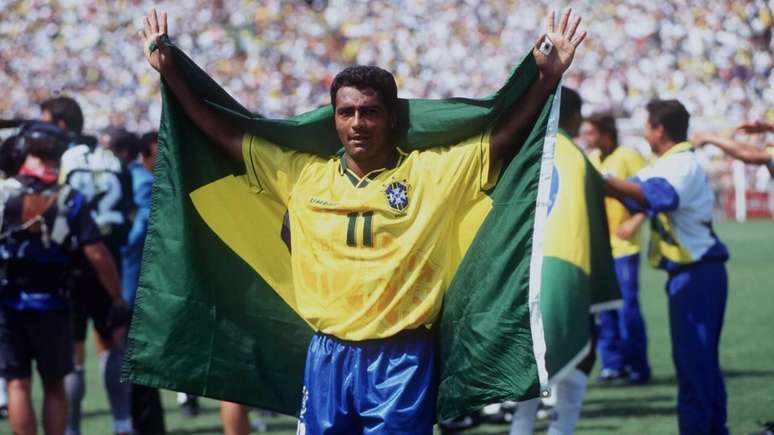 Rom&aacute;rio foi o grande astro do Brasil na Copa do Mundo de 1994 &ndash;