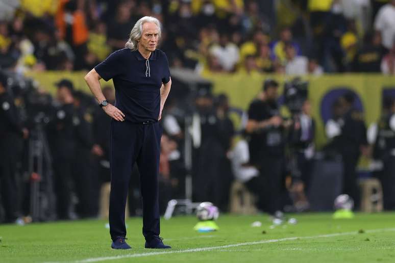 Al-Nassr durante a vit&oacute;ria do Al-Nassr sobre o Damac &ndash; Abdullah Ahmed/Getty Images
