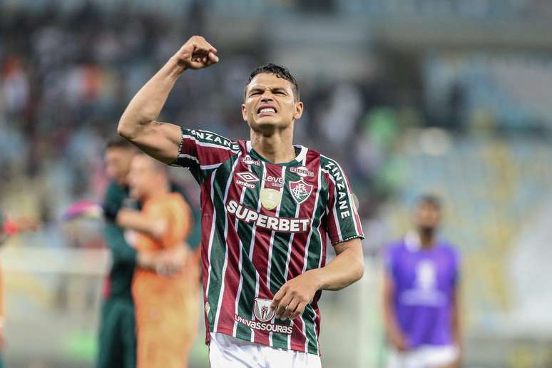 Thiago Silva em duelo contra o Gr&ecirc;mio em 2024 