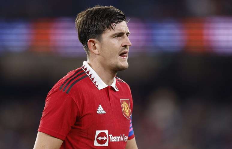 Harry Maguire em campo pelo Manchester United (Photo by Mike Owen/Getty Images)