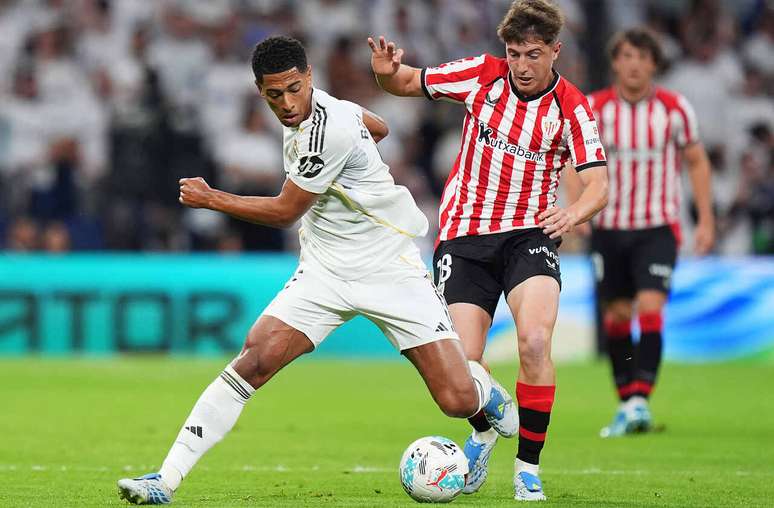 Bellingham fez o terceiro gol na vit&oacute;ria do Real Madrid sobre o Bilbao 