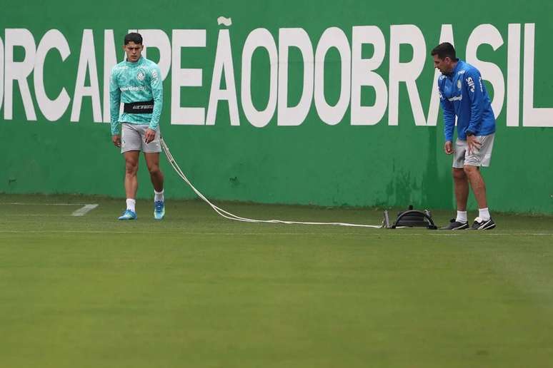 Ramon Sosa durante o treinamento do Palmeiras &ndash;