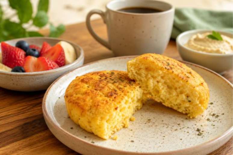 P&atilde;ozinho de cuscuz de minuto.