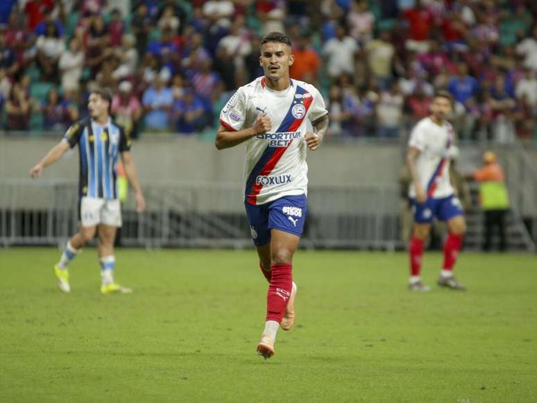 Nestor (Bahia) durante jogo contra o Gr&ecirc;mio, no dia 17.05.2026. 