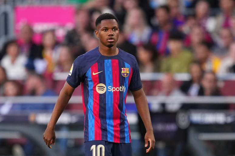 Ansu Fati quando atuava pelo Barcelona 