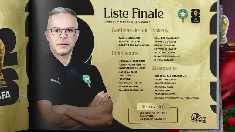 O t&eacute;cnico Mohamed Ouahbi convocou Marrocos para a Copa do Mundo