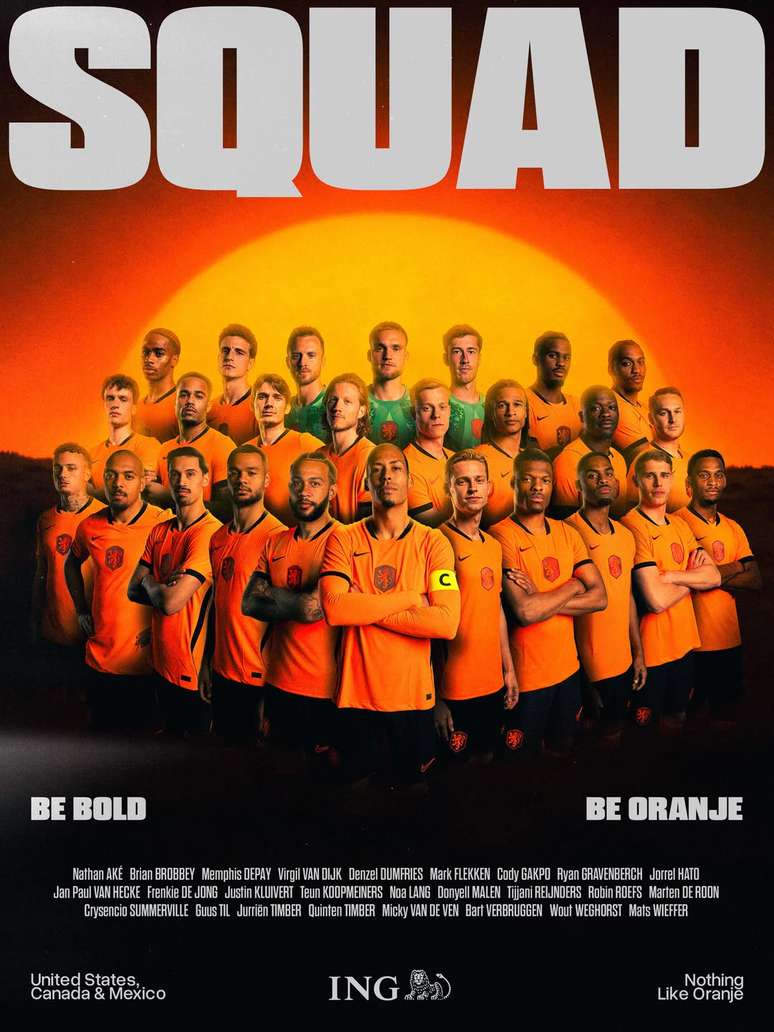 Sele&ccedil;&atilde;o da Holanda para a Copa do Mundo 2026 