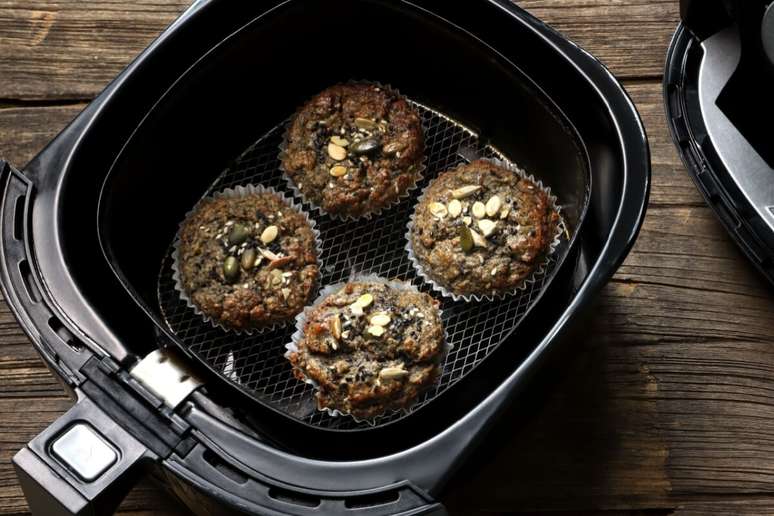 Muffin salgado de sementes 
