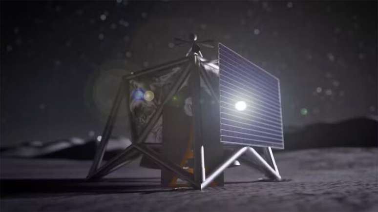 Projeto apresentado pela Nasa de um drone para explora&ccedil;&atilde;o do polo sul lunar.