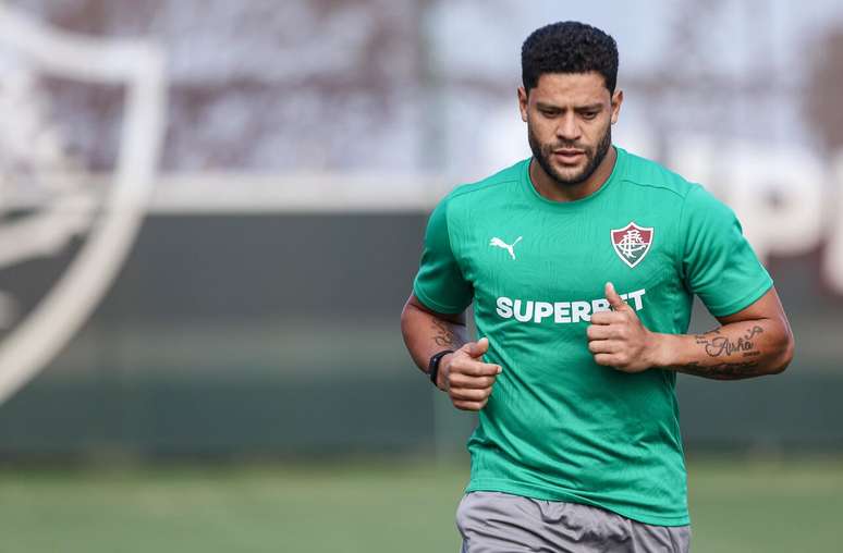Hulk em treinamento pelo Fluminense &ndash; Lucas Mer&ccedil;on/Fluminense