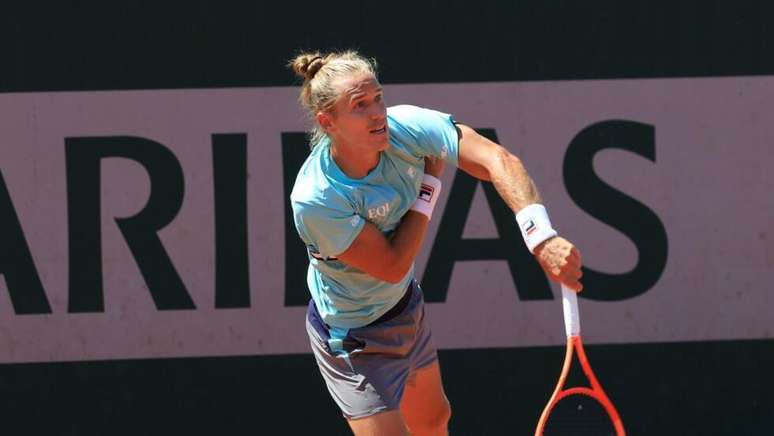 O ga&uacute;cho Rafael Matos disputa o torneio de duplas masculino em Roland-Garros. Em Paris, em 27 de maio de 2026.