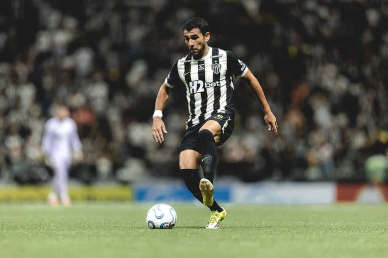 Junior Alonso durante sua &uacute;ltima partida com a camisa do Atl&eacute;tico &ndash;