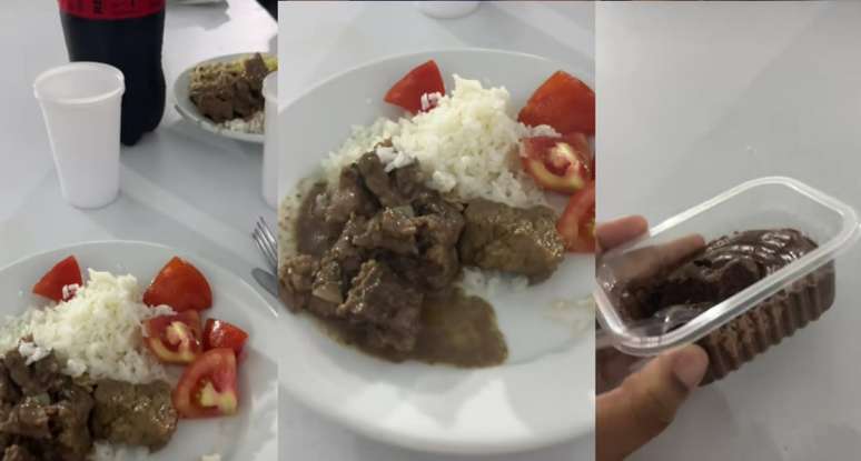 A comida dos figurantes: carne à vontade, disse uma jovem que participou de filmagens
