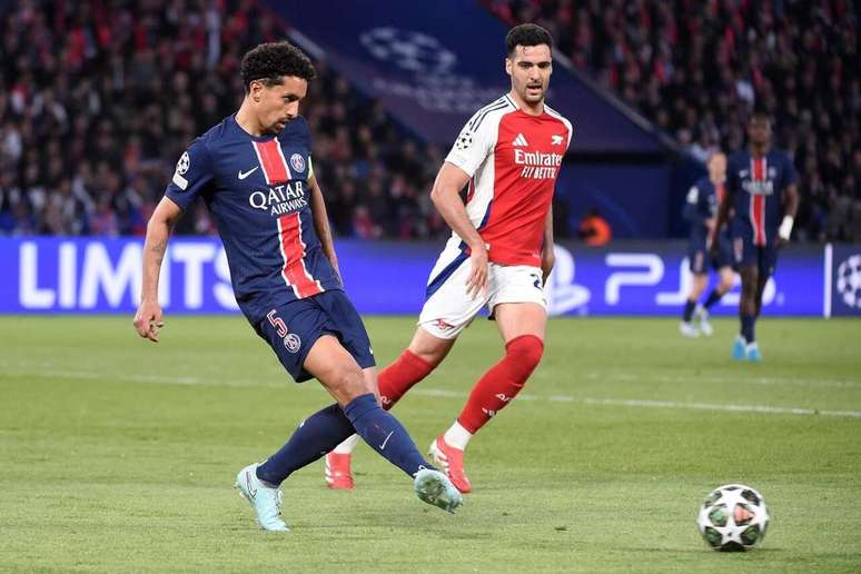 PSG e Arsenal se enfrentaram na Champions League 2024/25&nbsp; pela semifinal &ndash;