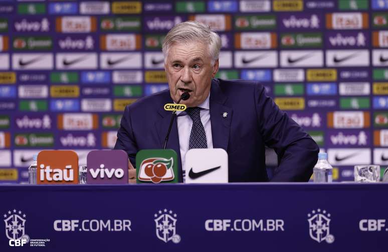 Carlo Ancelotti, t&eacute;cnico da Sele&ccedil;&atilde;o Brasileira (FOTO: RAFAEL RIBEIRO/CBF)