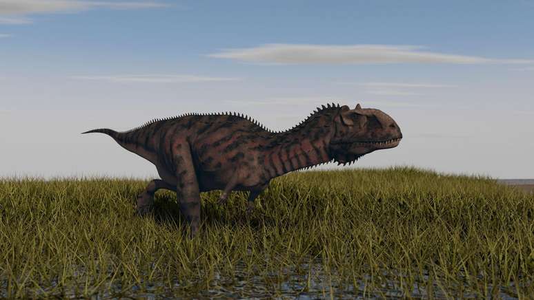 O Majungasaurus era muito menor em tamanho em compara&ccedil;&atilde;o com o T. rex e mesmo assim tinha bra&ccedil;os muito pequenos