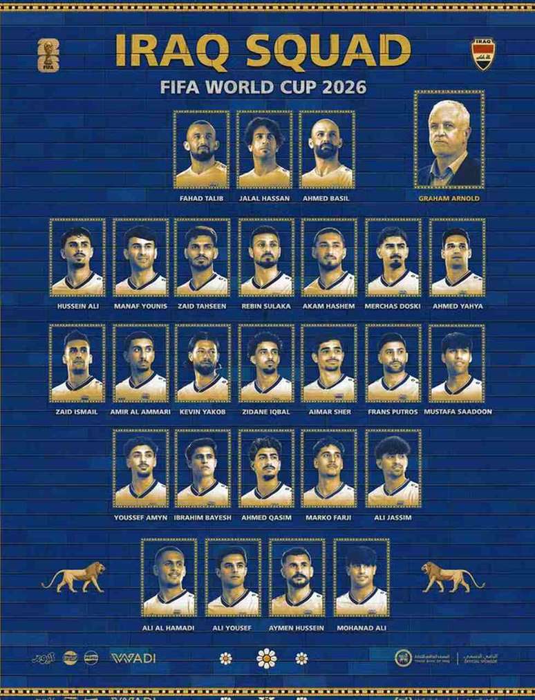 Convocados do Iraque para a Copa do Mundo &ndash;