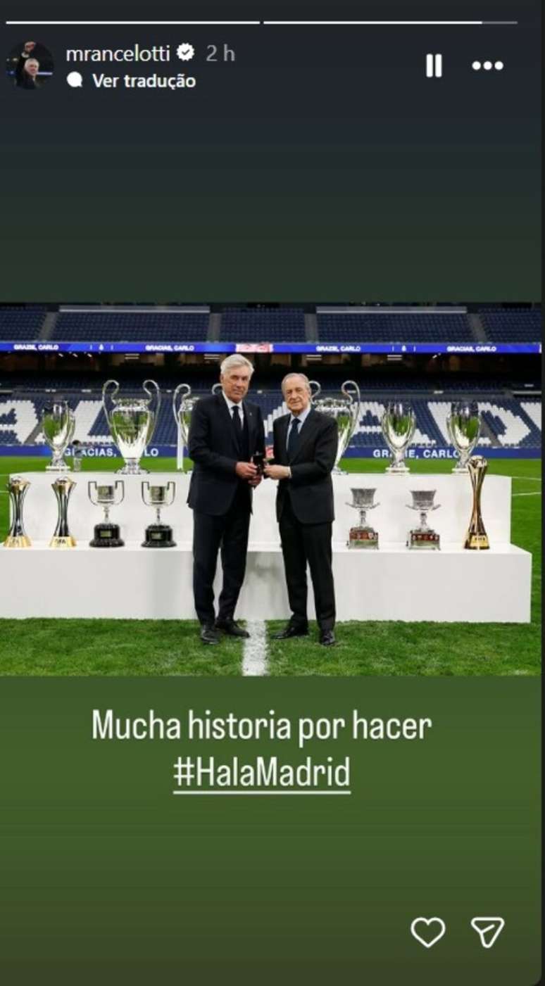 T&eacute;cnico da sele&ccedil;&atilde;o brasileira manifestou-se favor&aacute;vel &agrave; reelei&ccedil;&atilde;o do dirigente em um story no Instagram.