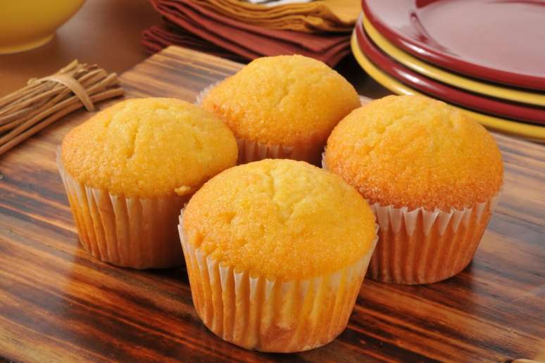 Muffin de milho com whey protein 