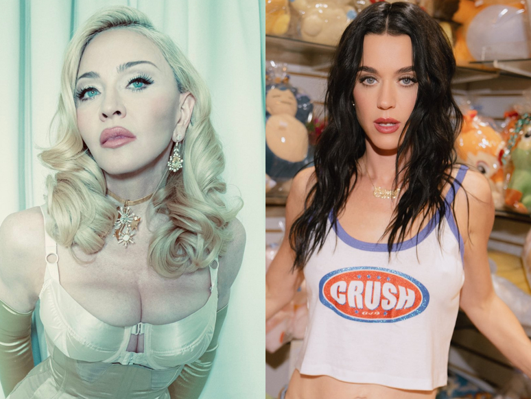 (Foto: Twitter @madonna | @katyperry)