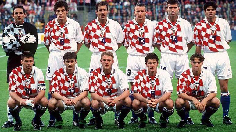 Foto da sele&ccedil;&atilde;o da Cro&aacute;cia na Copa do Mundo de 1998
