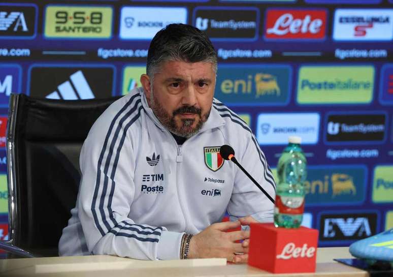 Gattuso quando comandava a sele&ccedil;&atilde;o italiana, que ficou fora da Copa &ndash;