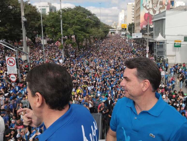 Fl&aacute;vio e Tarc&iacute;sio na Marcha para Jesus em S&atilde;o Paulo