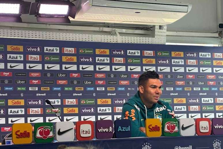 Casemiro saiu em defesa de Endrick em coletiva de imprensa &ndash;