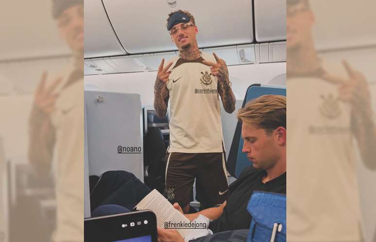Noa Lang com o uniforme do Corinthians &ndash;