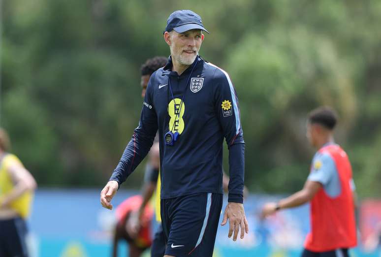 Thomas Tuchel durante treinamento da Inglaterra nos Estados Unidos &ndash;
