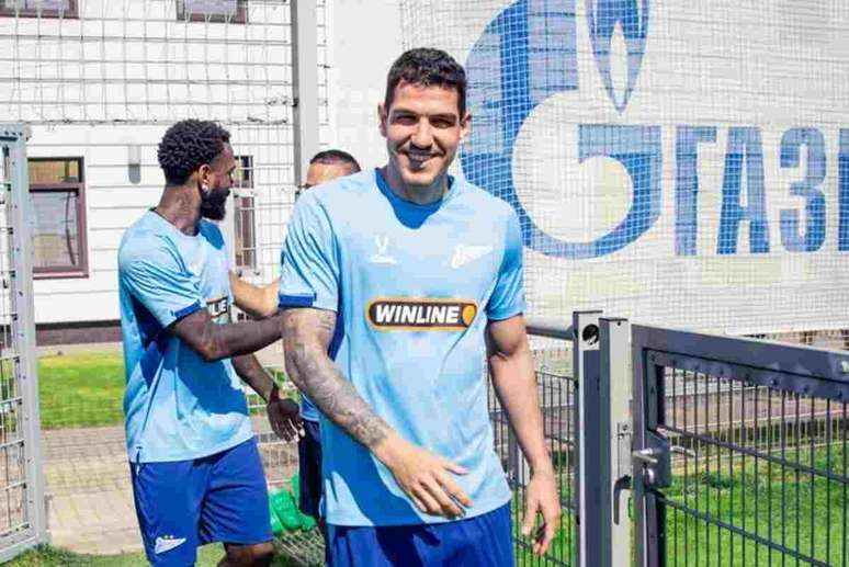 Nino durante treino do Zenit &ndash;