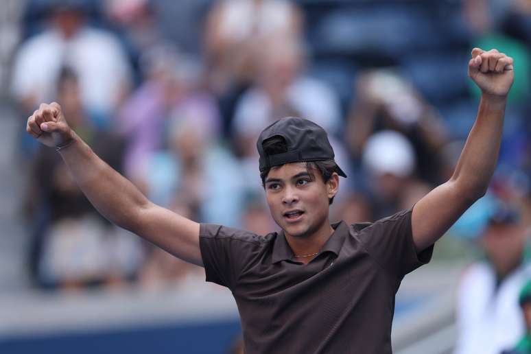 Luis Guto Miguel, jovem tenista brasileiro. (Photo by Ishika Samant/Getty Images)
