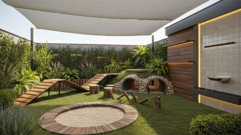 Saiba como o design pet friendly transforma o quintal em um espa&ccedil;o seguro, bonito e funcional para toda a fam&iacute;lia